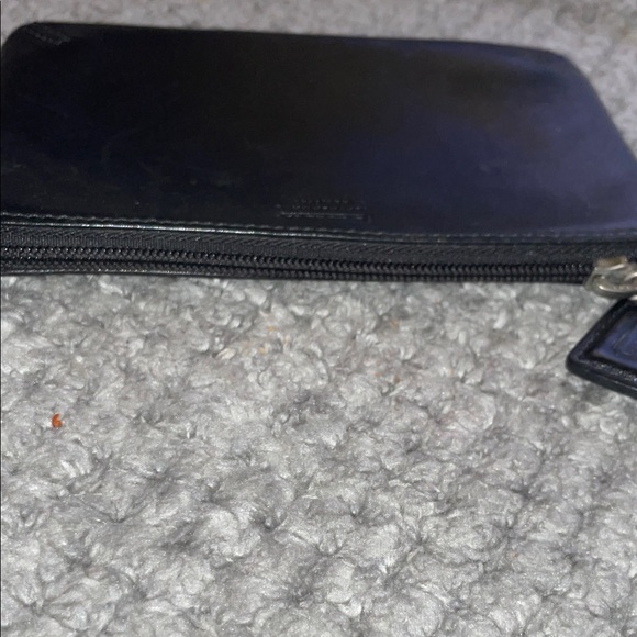 Coach Black Leather Wristlet 6”W x 4”H - Picture 7 of 8